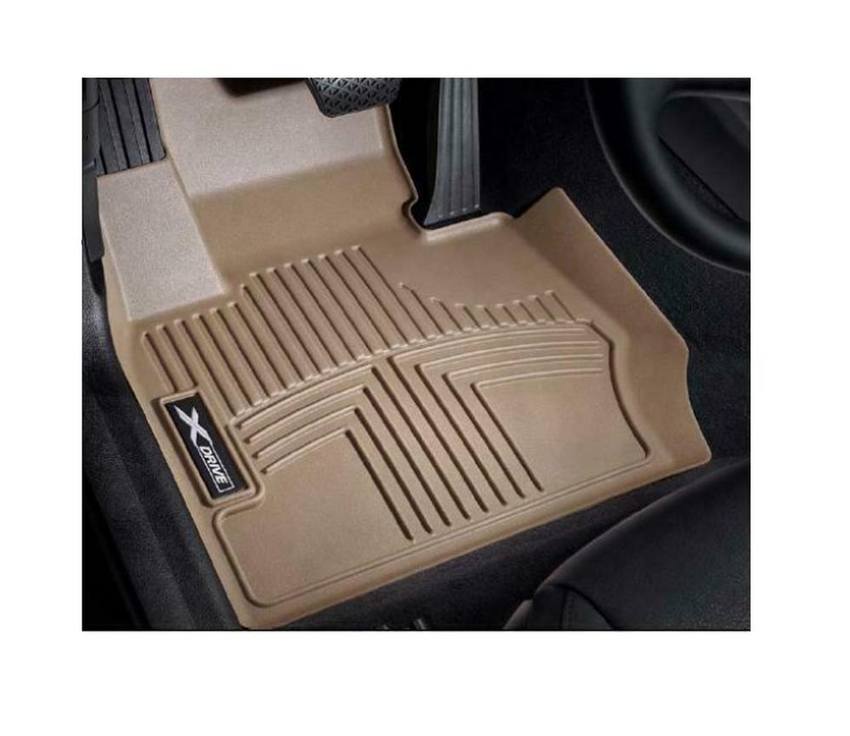 BMW Floor Mat Set - Front and Rear (All Weather) (Rubber) (Beige)